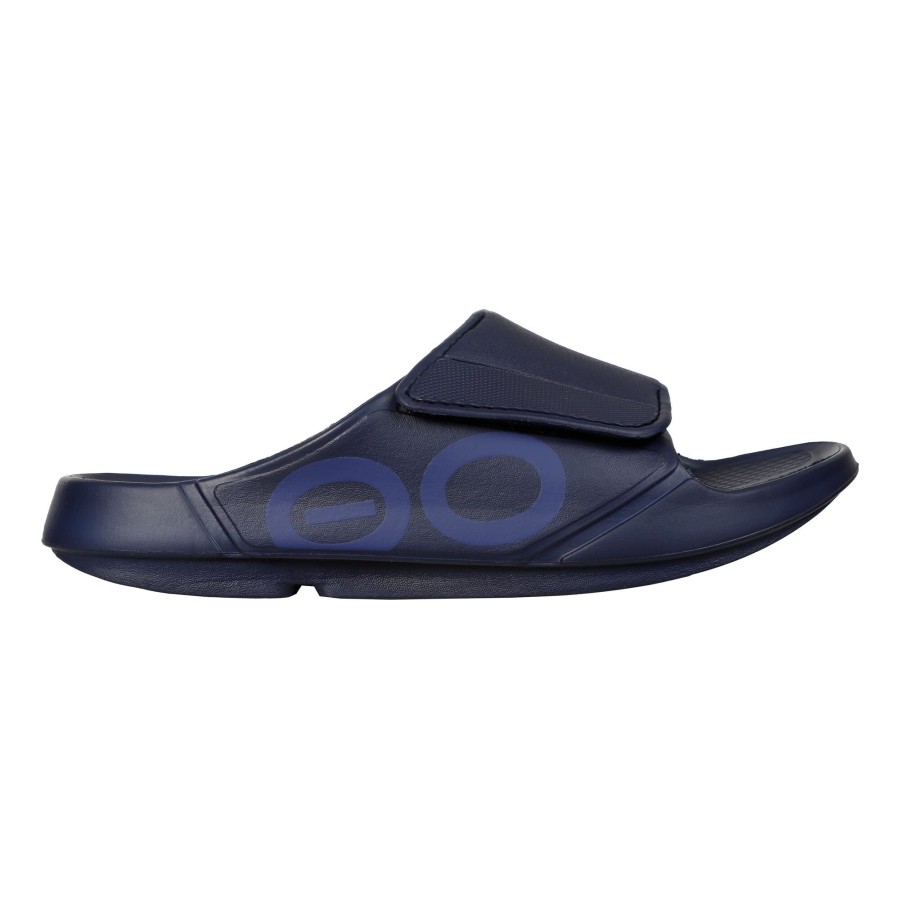 Tennisschoenen OOFOS | Ooahh Sport Flex Herstelschoenen Donkerblauw