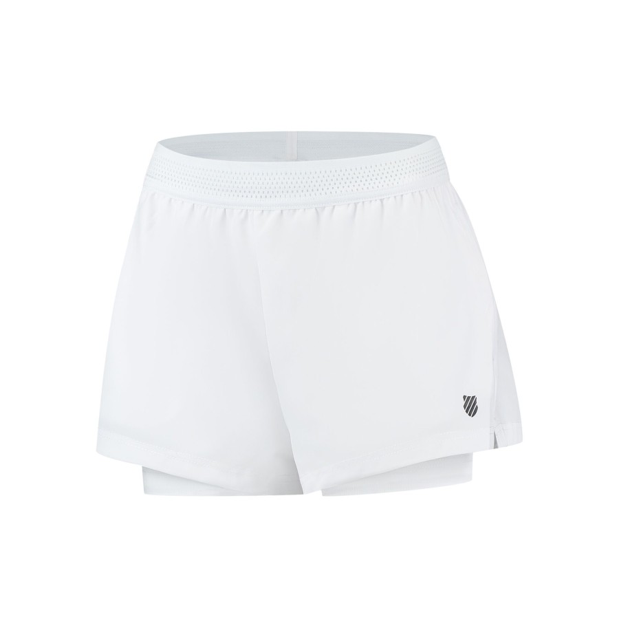 Tenniskleding K-Swiss | Hypercourt Shorts 5 Shorts Dames Wit