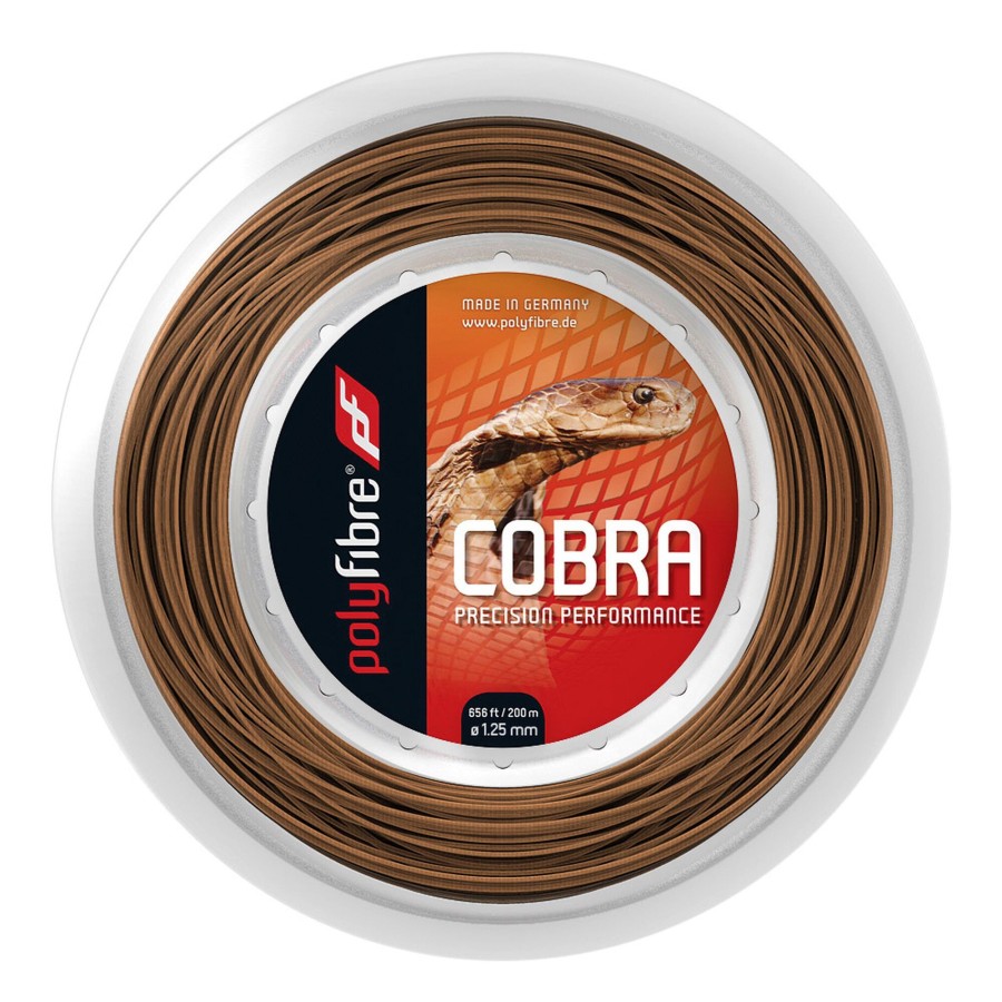 Tennissnaren Polyfibre | Cobra Beige/Braun Rol Snaren 200M