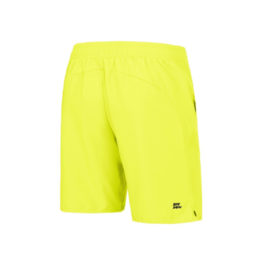 Tenniskleding BIDI BADU | Crew 9In Shorts Heren Geel