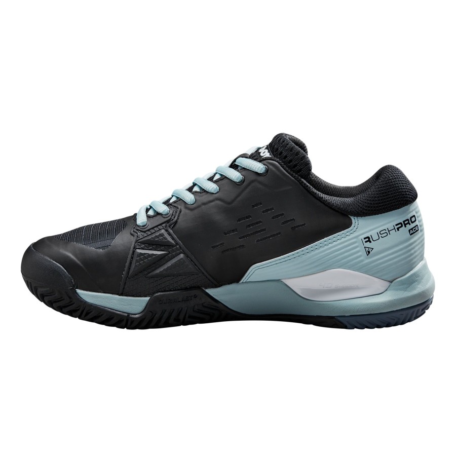 Tennisschoenen Wilson | Rush Pro Ace Gravelschoen Dames Zwart, Lichtblauw