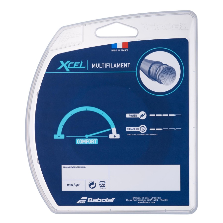 Tennissnaren Babolat | Xcel Set Snaren 12M Natuurlijke_Kleuren