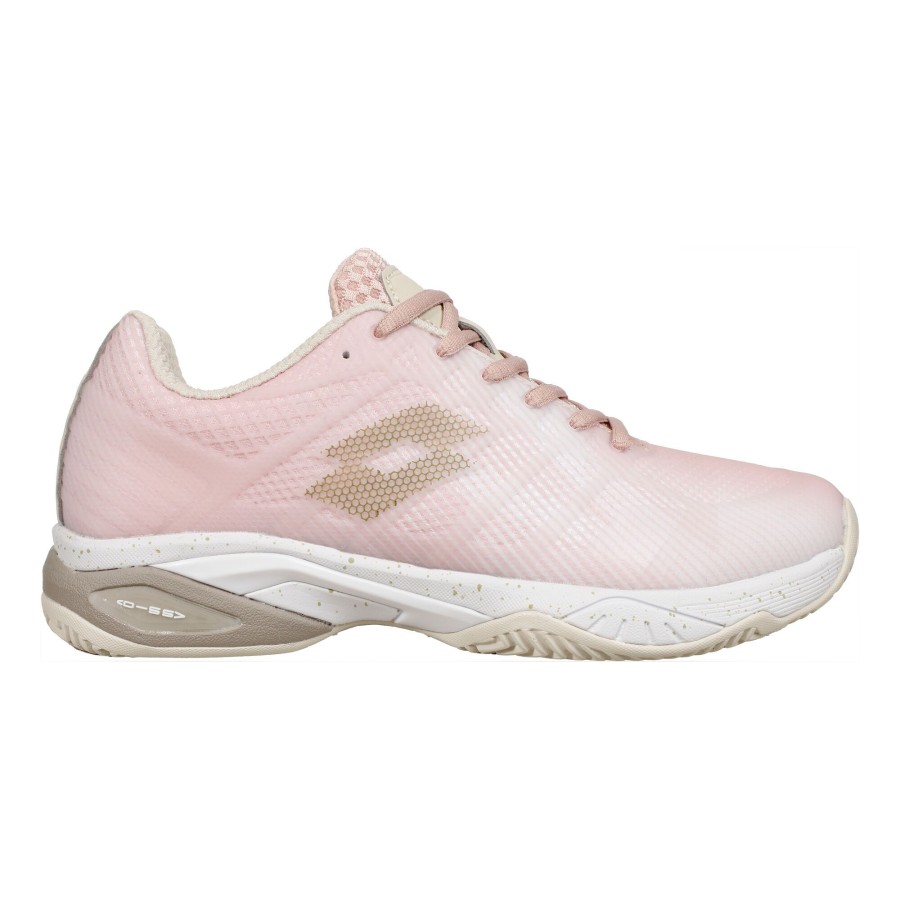 Tennisschoenen Lotto | Mirage 300 Iii Gravelschoen Dames Wit, Abrikoos