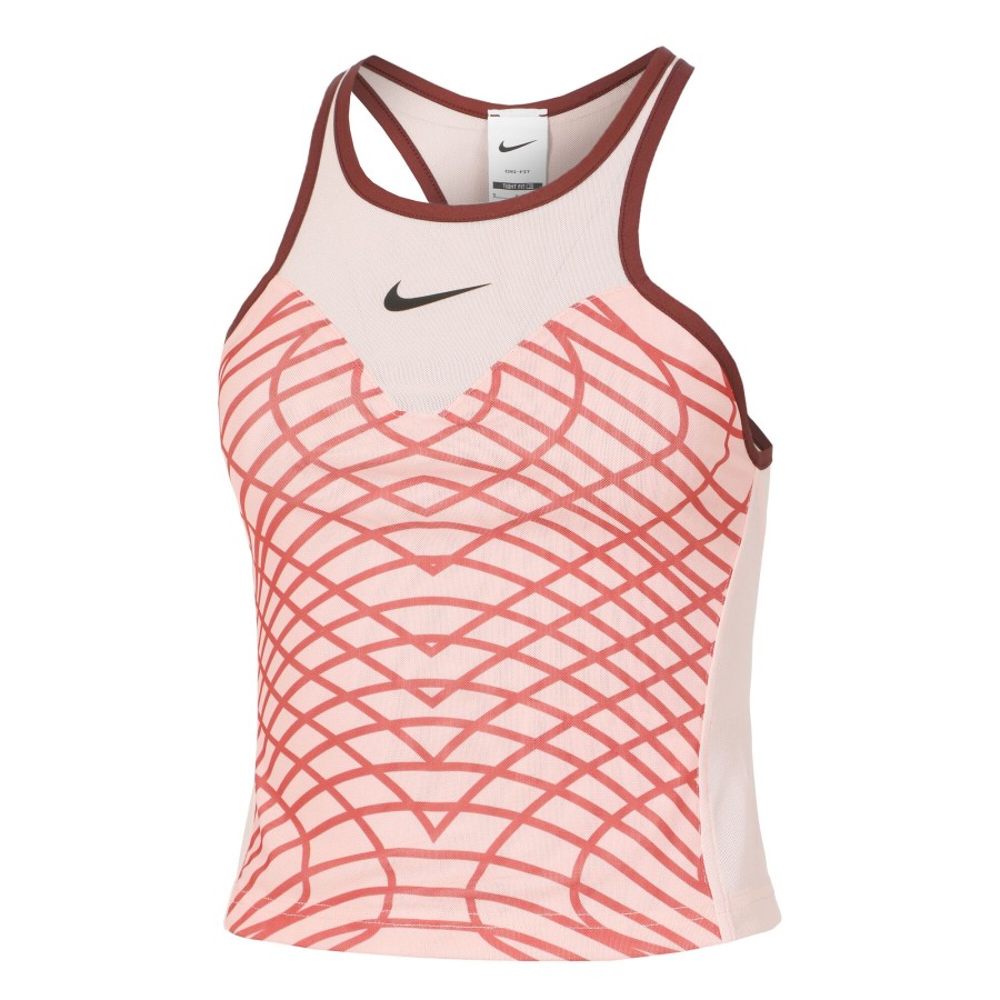 Tenniskleding Nike | Dri-Fit Court Slam Rg Tanktop Dames Roze, Koraal