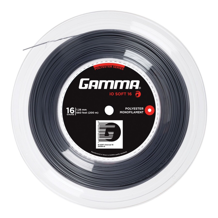 Tennissnaren Gamma | Io Soft Charcoal Rol Snaren 200M