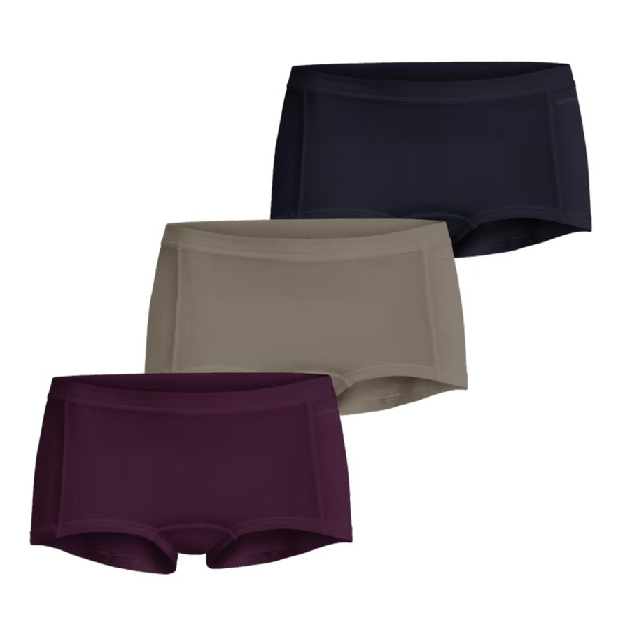 Tenniskleding Björn Borg | Core Mini-Short Verpakking 3 Stuks Dames Rood, Veelkleurig