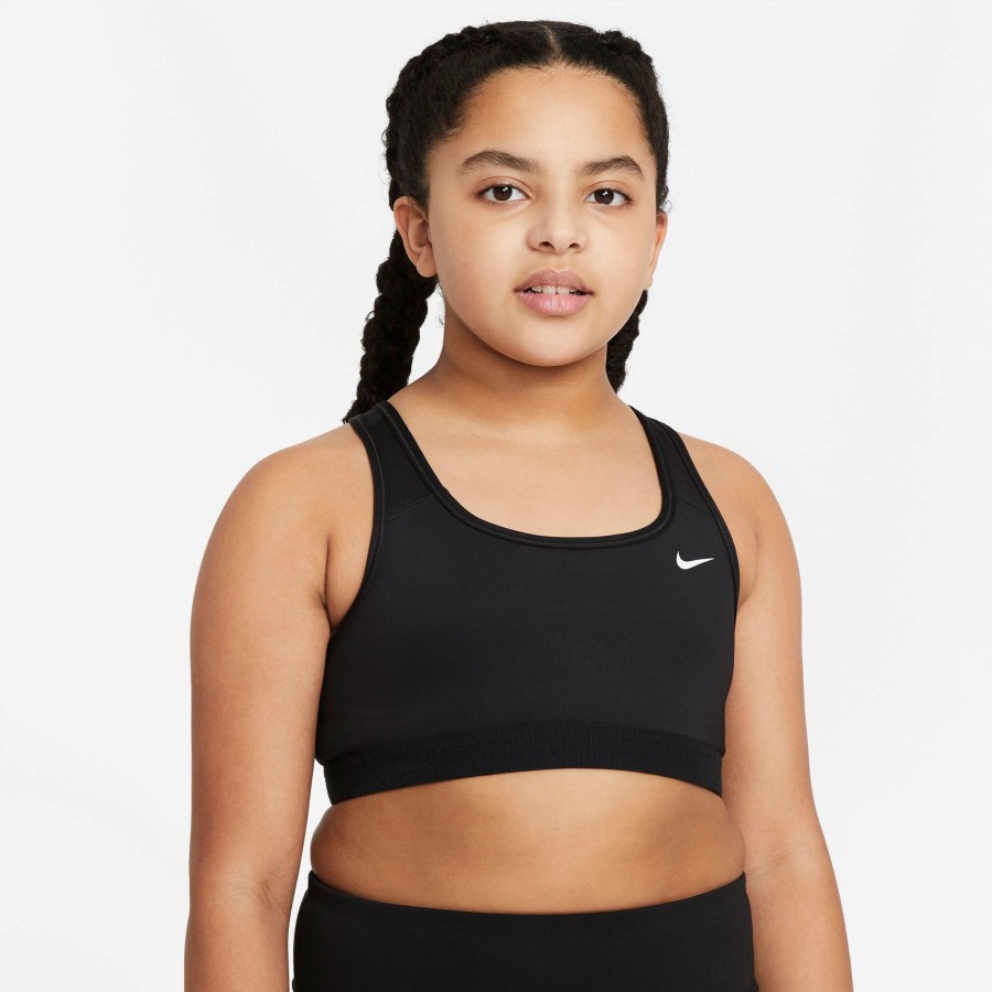 Tenniskleding Nike | Swoosh Sport-Bh Meisjes Zwart, Wit