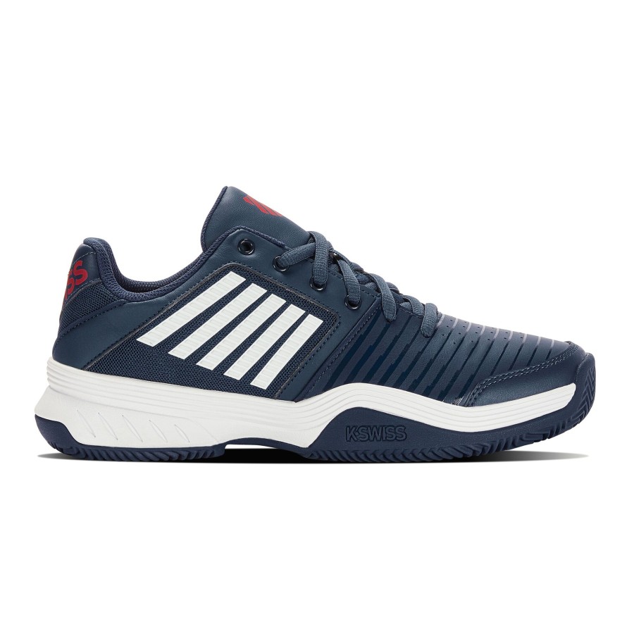 Tennisschoenen K-Swiss | Court Express Gravelschoen Heren Donkerblauw, Wit