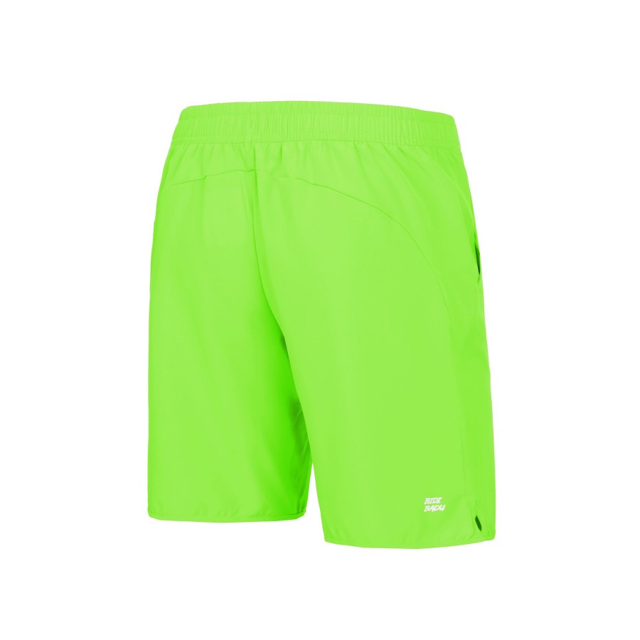Tenniskleding BIDI BADU | Crew 9In Shorts Heren Neongroen