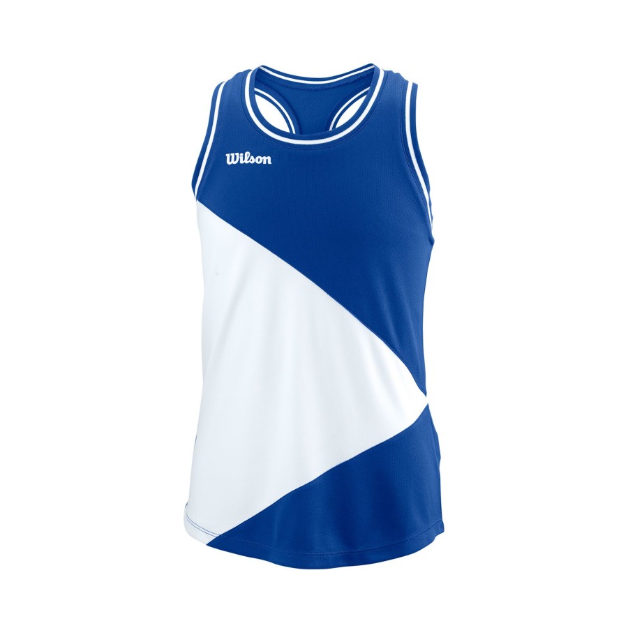 Tenniskleding Wilson | Team Tanktop Meisjes Blauw, Wit