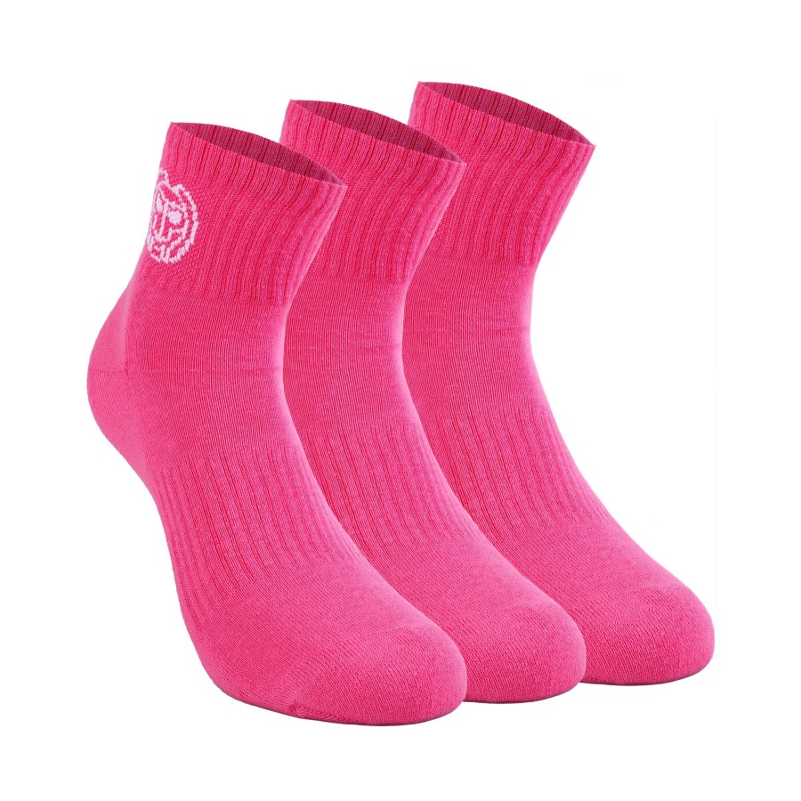 Tenniskleding BIDI BADU | Anchor Ankle Move Verpakking 3 Stuks Pink