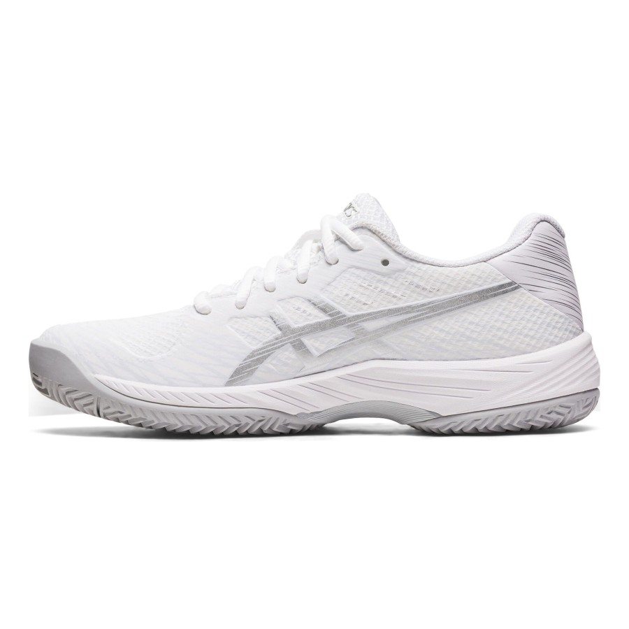 Tennisschoenen ASICS | Gel-Game 9 Gravelschoen Dames Wit, Zilver