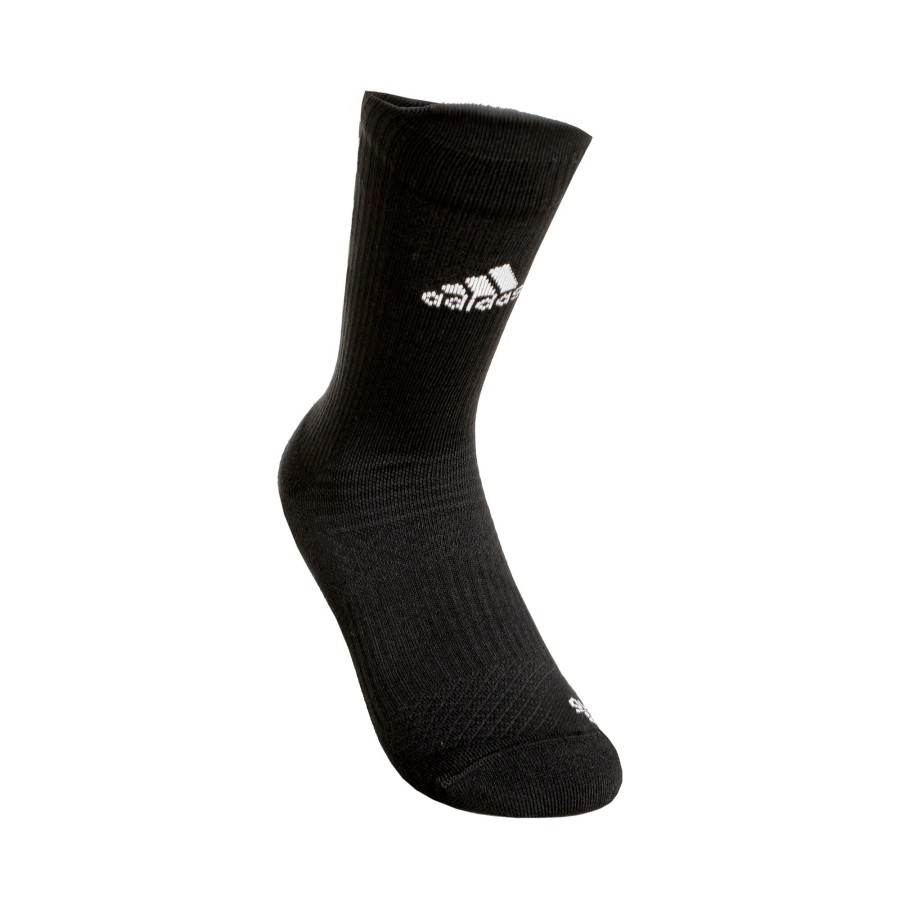 Tenniskleding adidas | Alphaskin Crew Low Cut Sportsokken Zwart, Wit