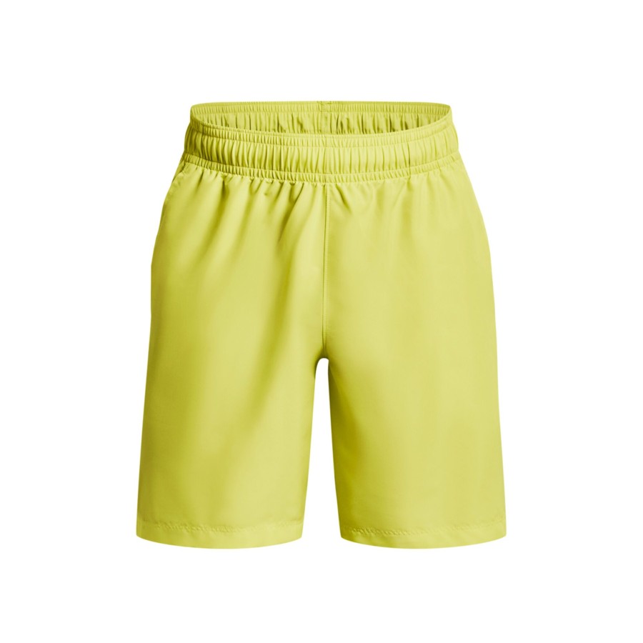 Tenniskleding Under Armour | Woven Graphic Shorts Heren Limoen