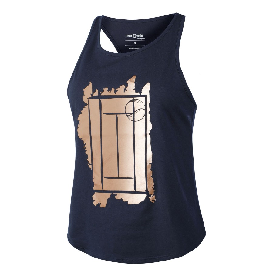 Tenniskleding Tennis-Point | Glitter Court Tanktop Dames