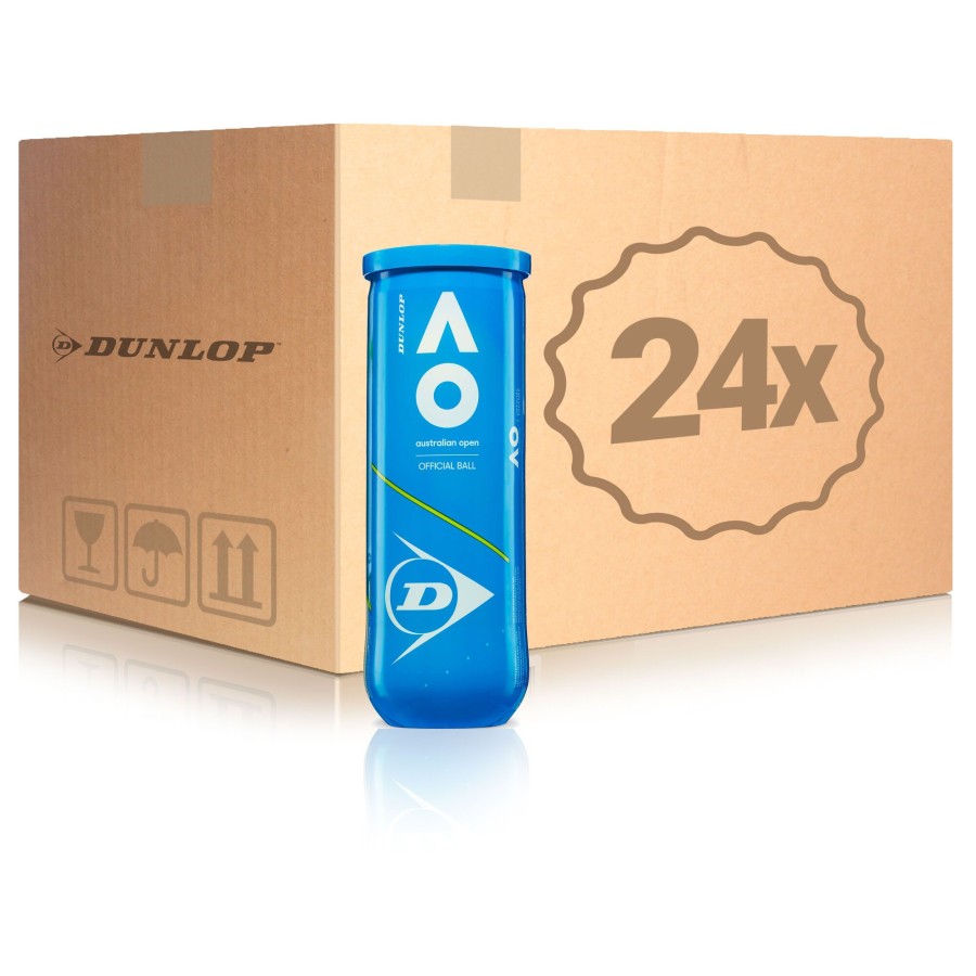 Tennisballen Dunlop | Australian Open 24X Verpakking 3 Stuks