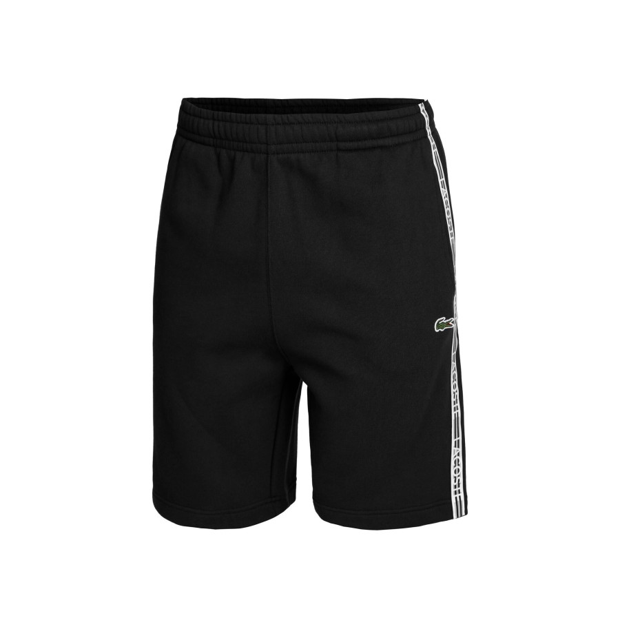 Tenniskleding Lacoste | Core Graphics Shorts Heren Zwart, Wit