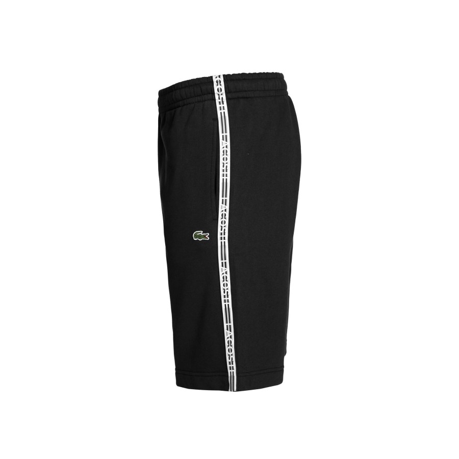 Tenniskleding Lacoste | Core Graphics Shorts Heren Zwart, Wit
