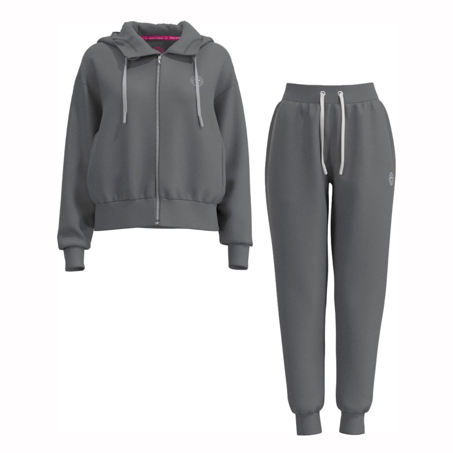 Tenniskleding BIDI BADU | Chill Trainingspak Dames Donkergrijs
