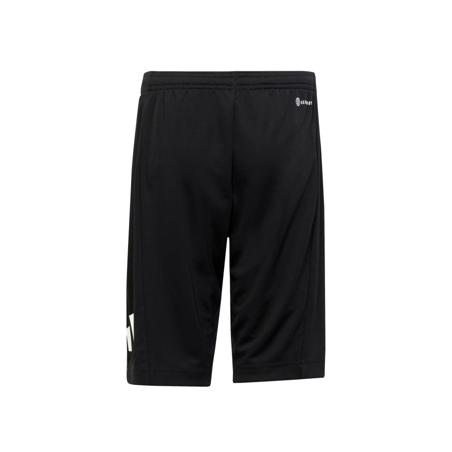 Tenniskleding adidas | Essentials Train Aeroready Logo Regular-Fit Shorts Jongens Zwart